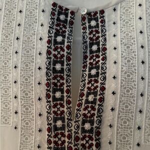 Silk, Embroidered, Boho Beautiful Blouse by Joie XS